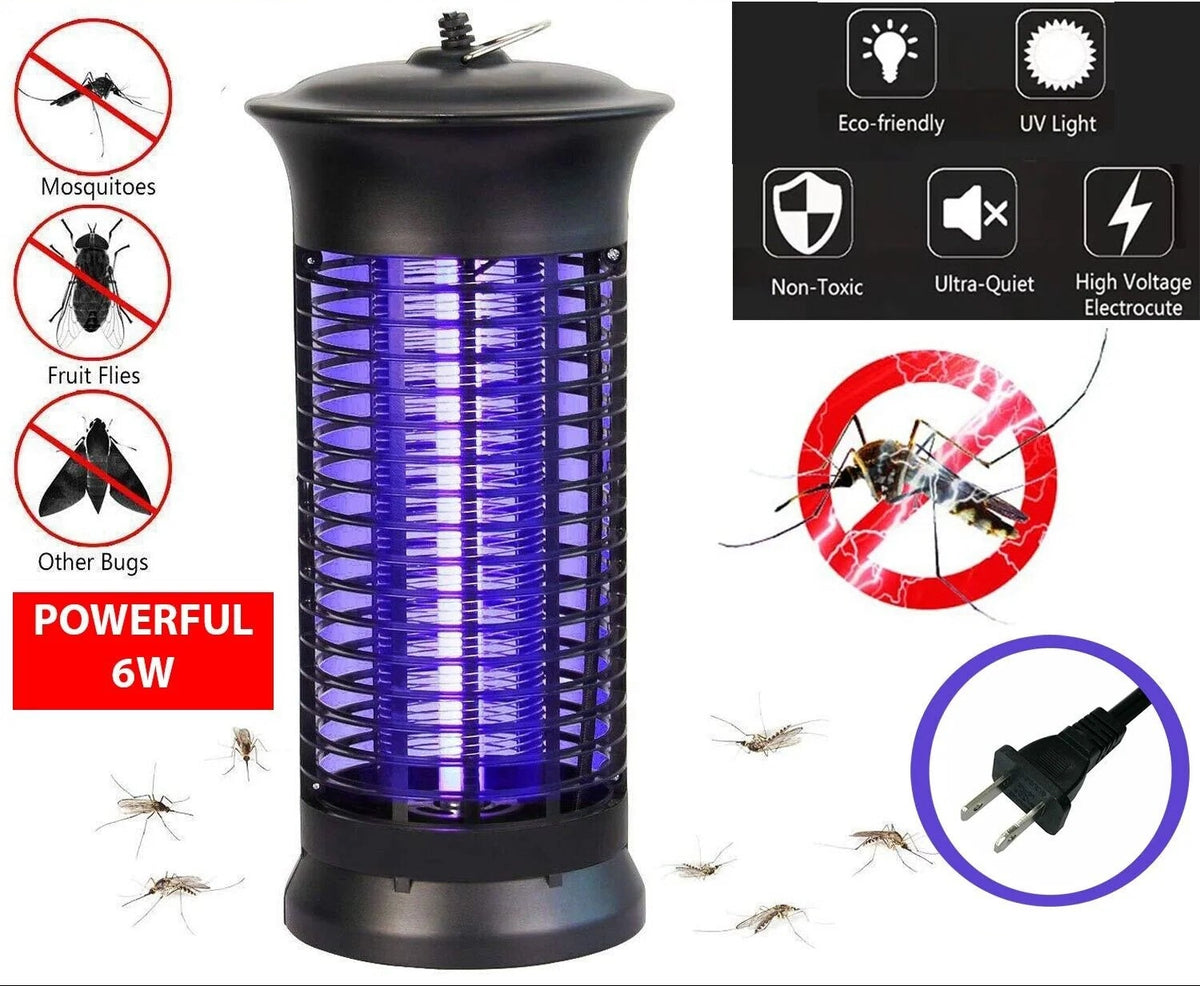 Electric Fly Gnat Killer Lamp Pests Fly Insect Trap Mosquito Bug Zapper 4,000V