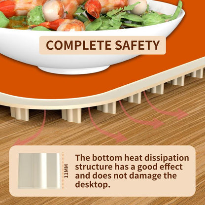 Upgrated Food Warming Mat,Foldable Electric Warming Tray, Adjustable Max Temperature 212°F,Warming Tray for Buffets Party ,Full Surface Heating for Tableware and Coasters,Premium Silicone Nano-Material,Thanksgiving,Christmas Adjustable Electric