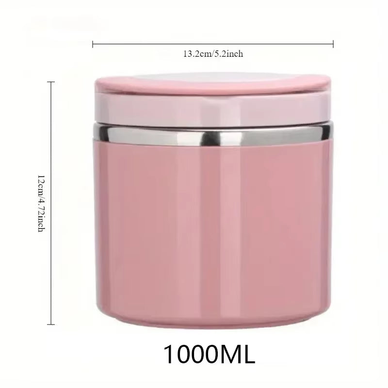 630/1000Ml Food Thermal Jar Insulated Soup Cup Thermos Containers Stainless Steel Lunch Box Thermo Keep Hot for School Children