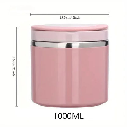 630/1000Ml Food Thermal Jar Insulated Soup Cup Thermos Containers Stainless Steel Lunch Box Thermo Keep Hot for School Children
