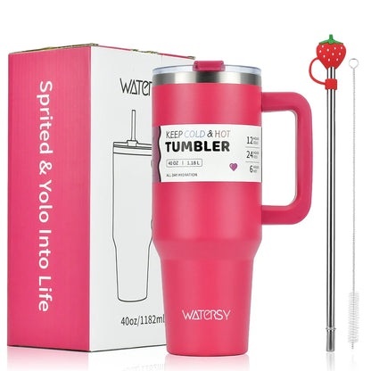 30Oz/40Oz Stainless Steel Tumbler Large Capacity Thermal Bottle Double Vacuum Flasks Keep Cold Thermos Cup DIY Gift Mug