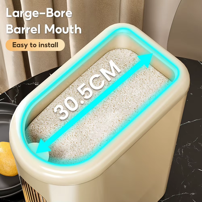 5/10KG Sealed Rice Bucket Automatic Cereal Dispenser Storage Box with Lid and Cups Moisture-Proof Grain Cereal Storage Container