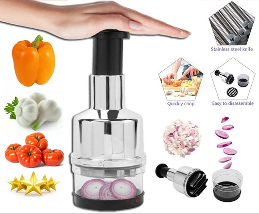 Vegetable Fruit Salad Onion Garlic Food Hand Chopper Cutter Slicer Peeler Dicer
