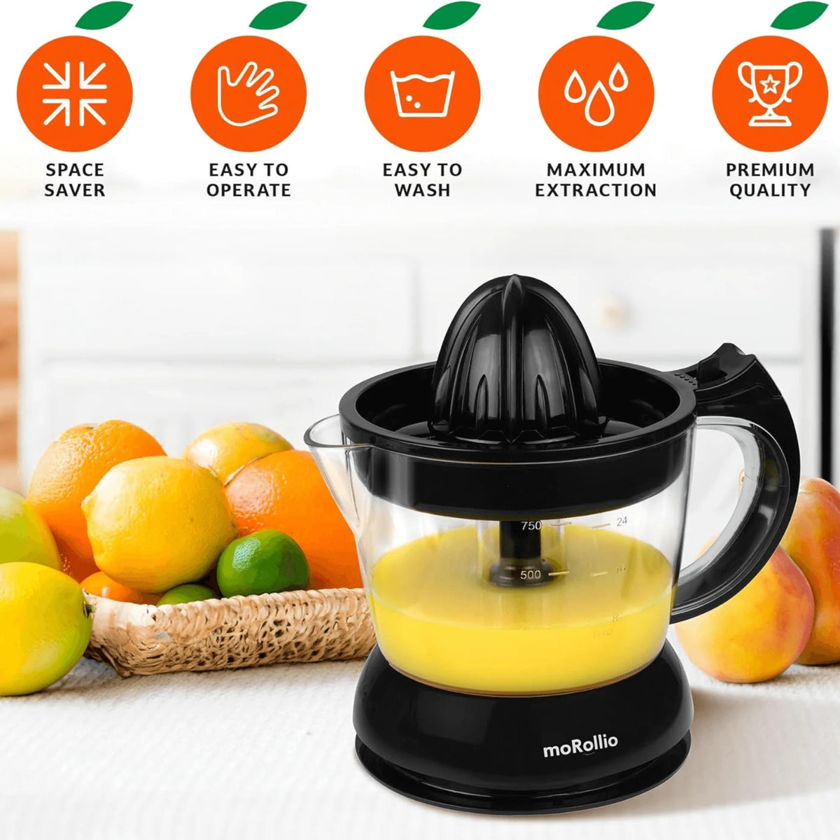 Morollio Compact 24Oz Electric Citrus Juicer