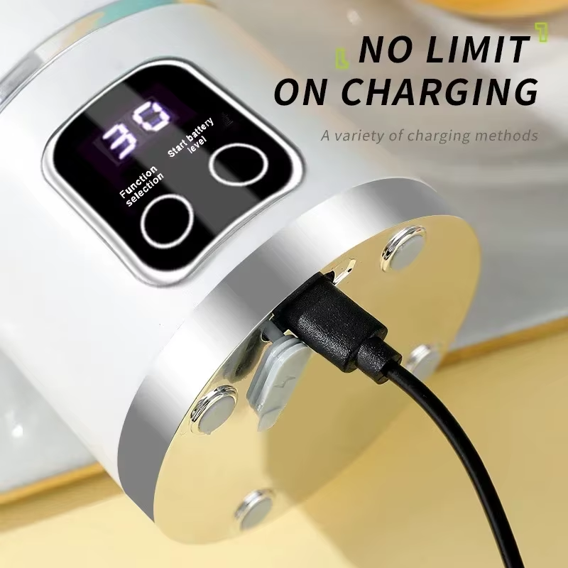 Blender Juicer Portable Electric Juicer 450Ml 8 Blades Travel Juicer Machine Chargeable Shakes Smoothie Blenders Fresh Juice Cup