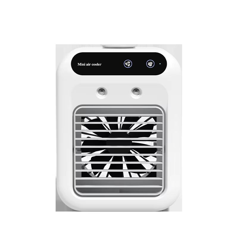 Rechargeable Mini Air Conditioner Portable Water Cooling Fan Humidifier Purifier Desktop Air Cooler Fan for Office Desktop