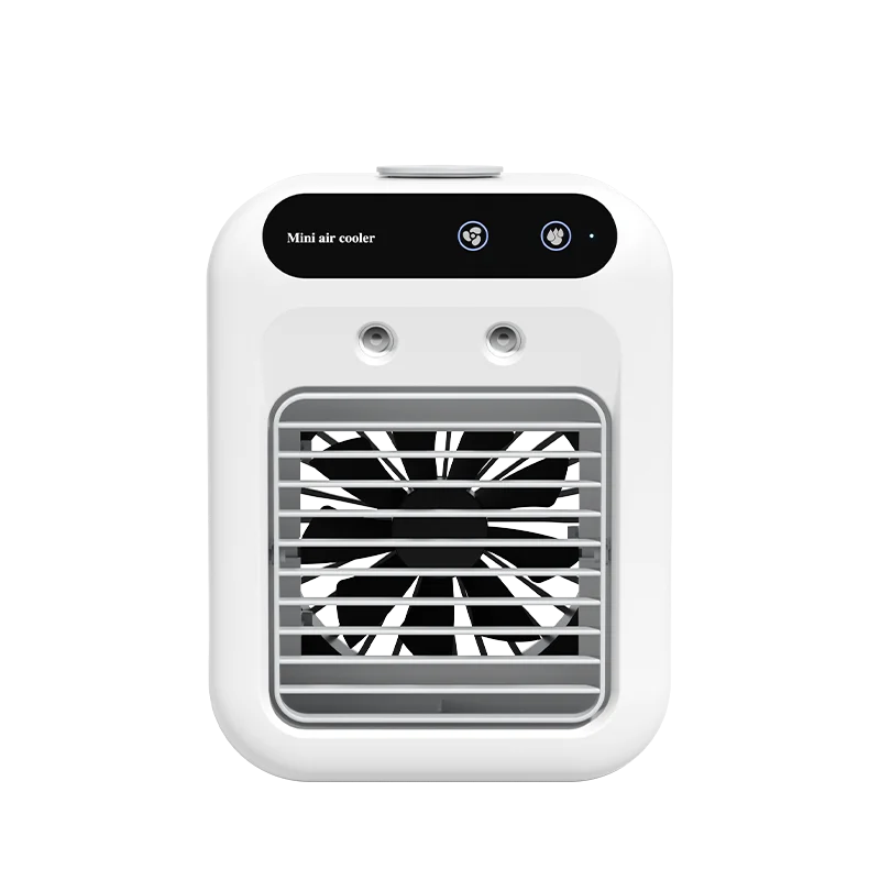Rechargeable Mini Air Conditioner Portable Water Cooling Fan Humidifier Purifier Desktop Air Cooler Fan for Office Desktop