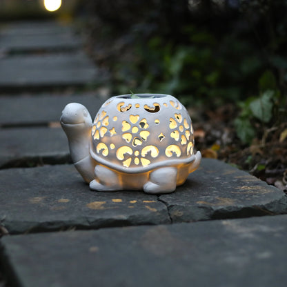 Solar Outdoor Statue Statue with Light Birthday Gift for Mom, Unique Female Gift, Garden Statue for Spring Decoration