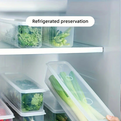Refrigerator Fresh-Keeping Organizer Boxes Vegetable Fruit Fresh-Keeping Food Preservation Boxes Transparent Sealed Storage Box