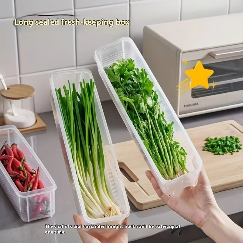 Refrigerator Fresh-Keeping Organizer Boxes Vegetable Fruit Fresh-Keeping Food Preservation Boxes Transparent Sealed Storage Box
