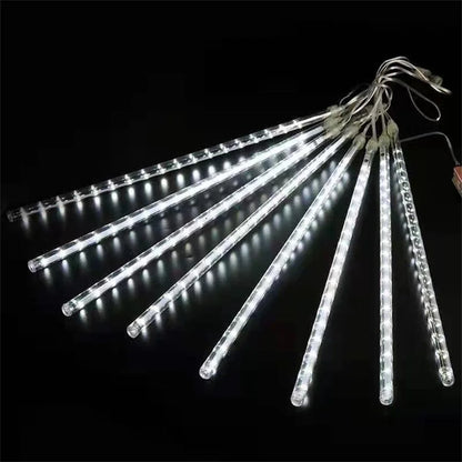 Outdoor LED Meteor Shower Lights Falling Rain Drop Fairy String Light Waterproof for Christmas Party Garden Holiday Decorations