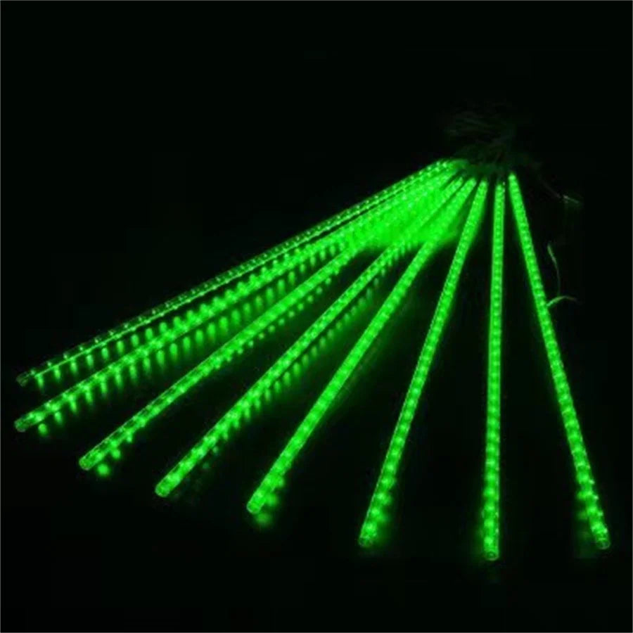 Outdoor LED Meteor Shower Lights Falling Rain Drop Fairy String Light Waterproof for Christmas Party Garden Holiday Decorations