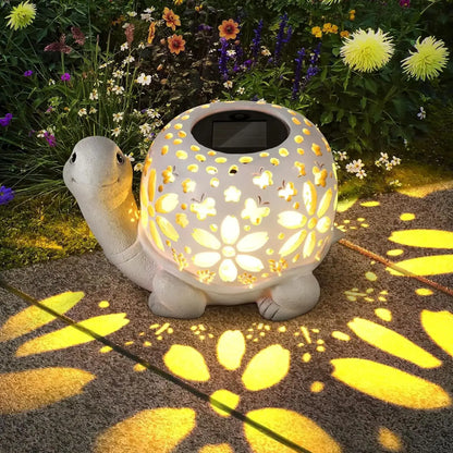 Solar Outdoor Statue Statue with Light Birthday Gift for Mom, Unique Female Gift, Garden Statue for Spring Decoration
