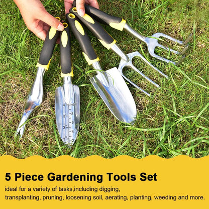 Garden Tool Hand Trowel,Rake,Cultivator,Weeder Tools with Ergonomic Handle,Garden Lawn Farmland Transplant Gardening Bonsai Tool