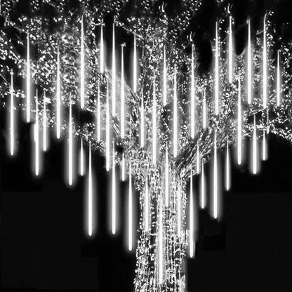 Outdoor LED Meteor Shower Lights Falling Rain Drop Fairy String Light Waterproof for Christmas Party Garden Holiday Decorations