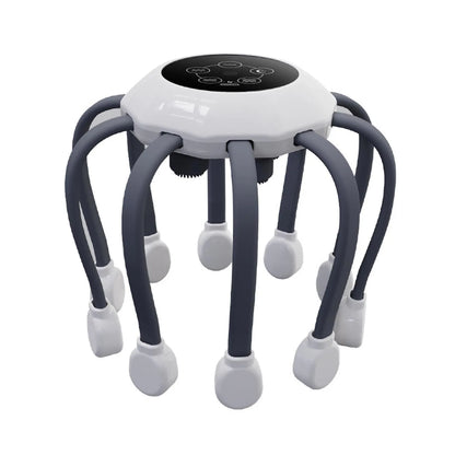 360° Electric Scalp Massager with 4 Contacts Automatic Vibration for Stress Relief & Head Relaxation