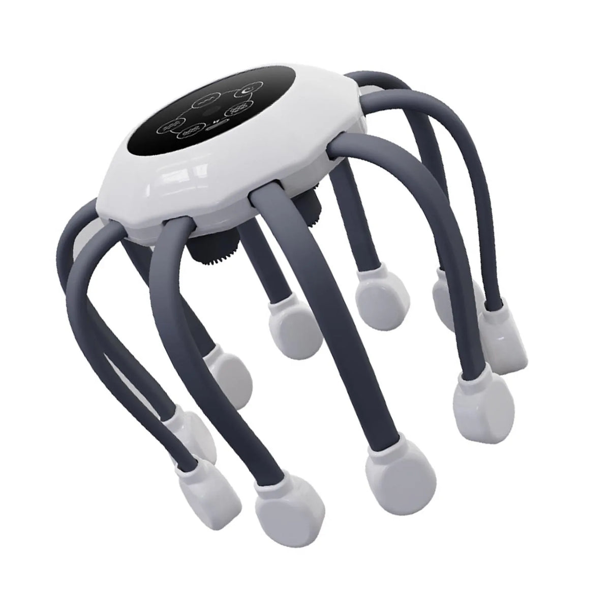 360° Electric Scalp Massager with 4 Contacts Automatic Vibration for Stress Relief & Head Relaxation