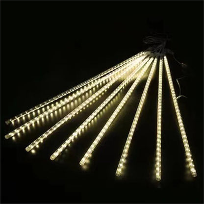 Outdoor LED Meteor Shower Lights Falling Rain Drop Fairy String Light Waterproof for Christmas Party Garden Holiday Decorations