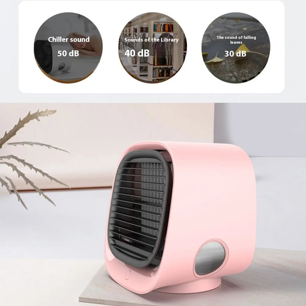 Portable Household Office Mini Desktop Air Conditioning Humidification Negative Ion USB Mini Water Air Cooler Fan