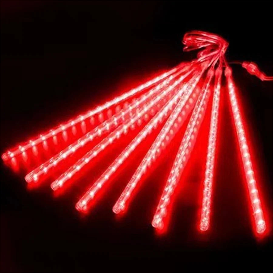 Outdoor LED Meteor Shower Lights Falling Rain Drop Fairy String Light Waterproof for Christmas Party Garden Holiday Decorations