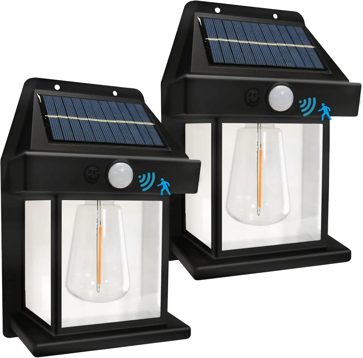 1/2/4/8 Solar Wall Lights IP44 Motion Sensor LED Lantern Wall Mounted Suitable for Outdoor Lighting on Courtyard Porch Decks