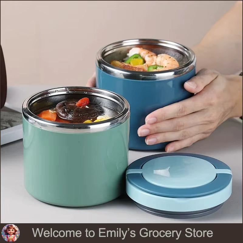 630/1000Ml Food Thermal Jar Insulated Soup Cup Thermos Containers Stainless Steel Lunch Box Thermo Keep Hot for School Children