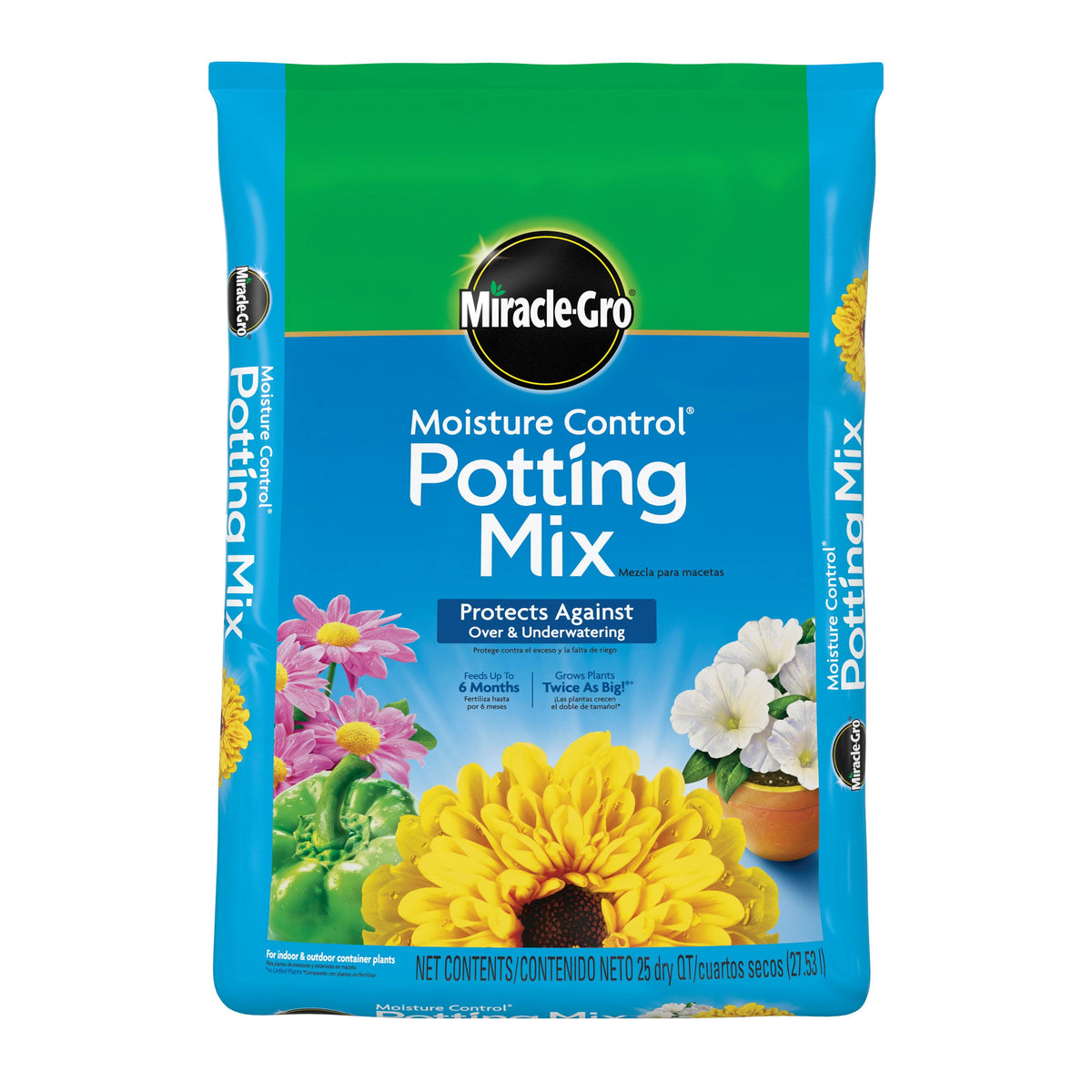Moisture Control Potting Mix, for Container Plants, 25 Qt.