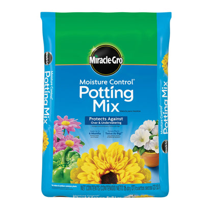 Moisture Control Potting Mix, for Container Plants, 25 Qt.