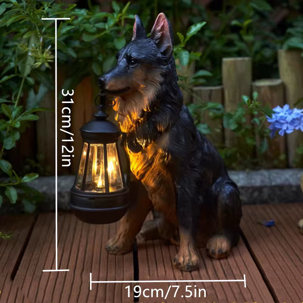1 Pc Patio Decoration, Outdoor, Entrance Decoration. Garden, Villa Solar Simulation Puppy Decoration