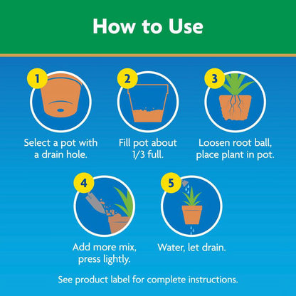 Moisture Control Potting Mix, for Container Plants, 25 Qt.